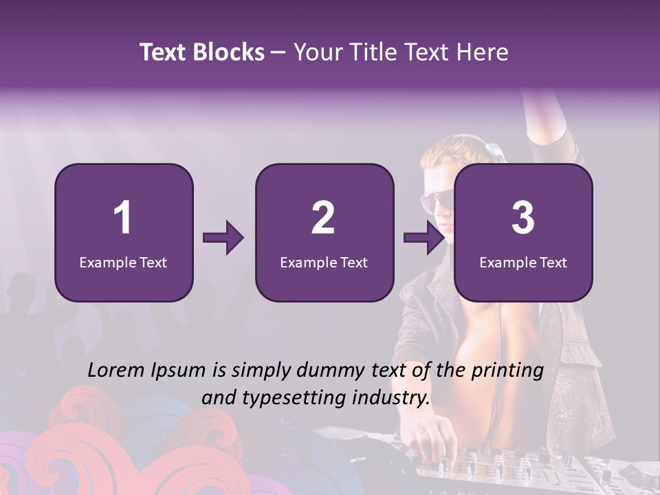 Play Boy Headphone PowerPoint Template