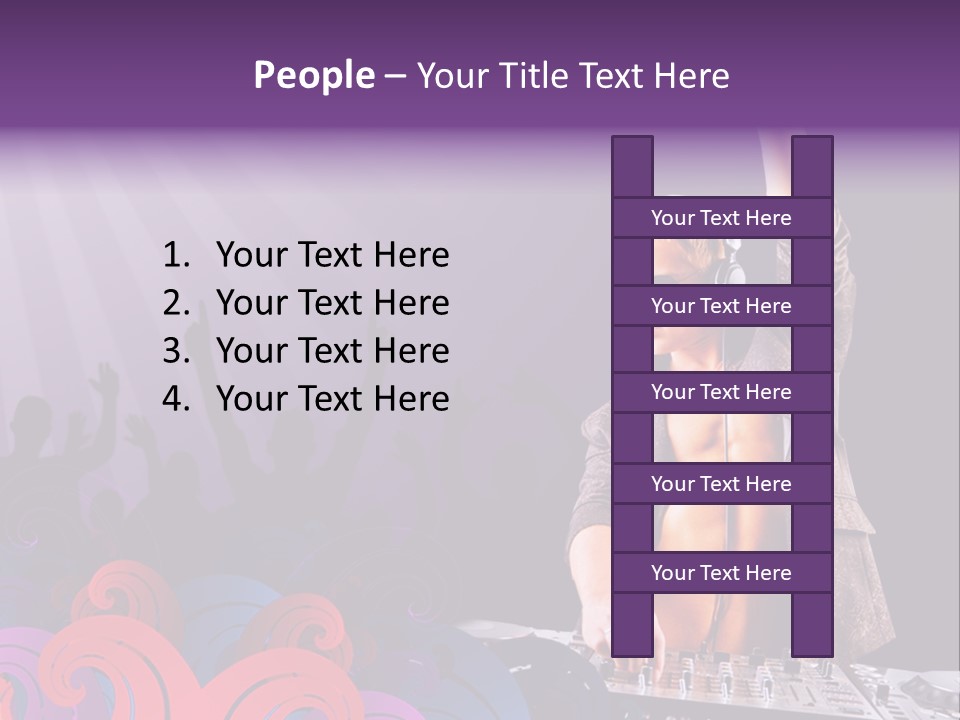 Play Boy Headphone PowerPoint Template