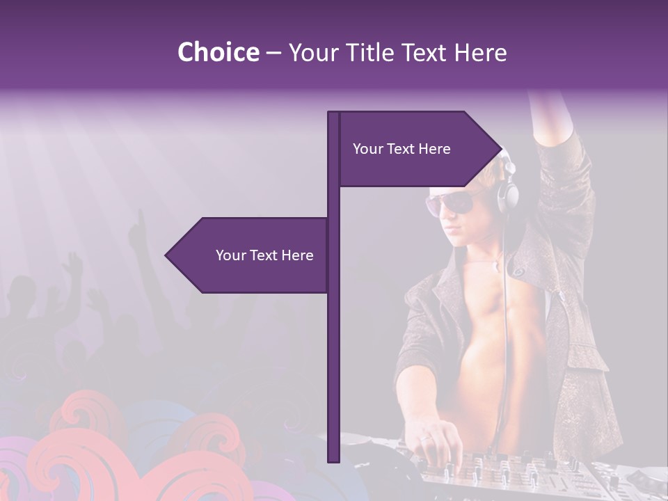 Play Boy Headphone PowerPoint Template