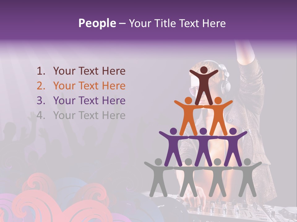 Play Boy Headphone PowerPoint Template