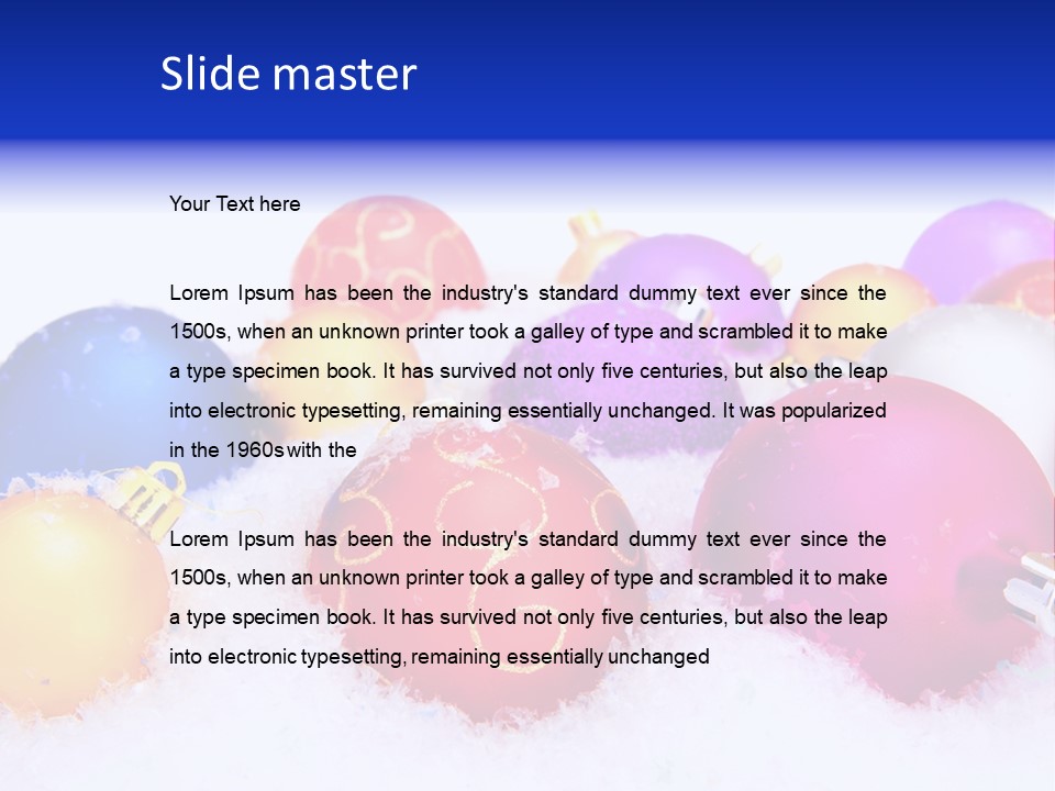 Festive White Background PowerPoint Template