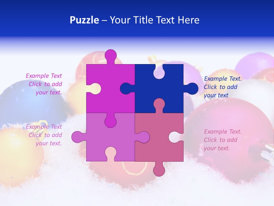 Festive White Background PowerPoint Template