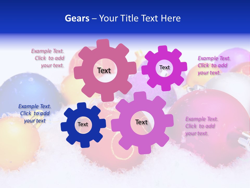 Festive White Background PowerPoint Template