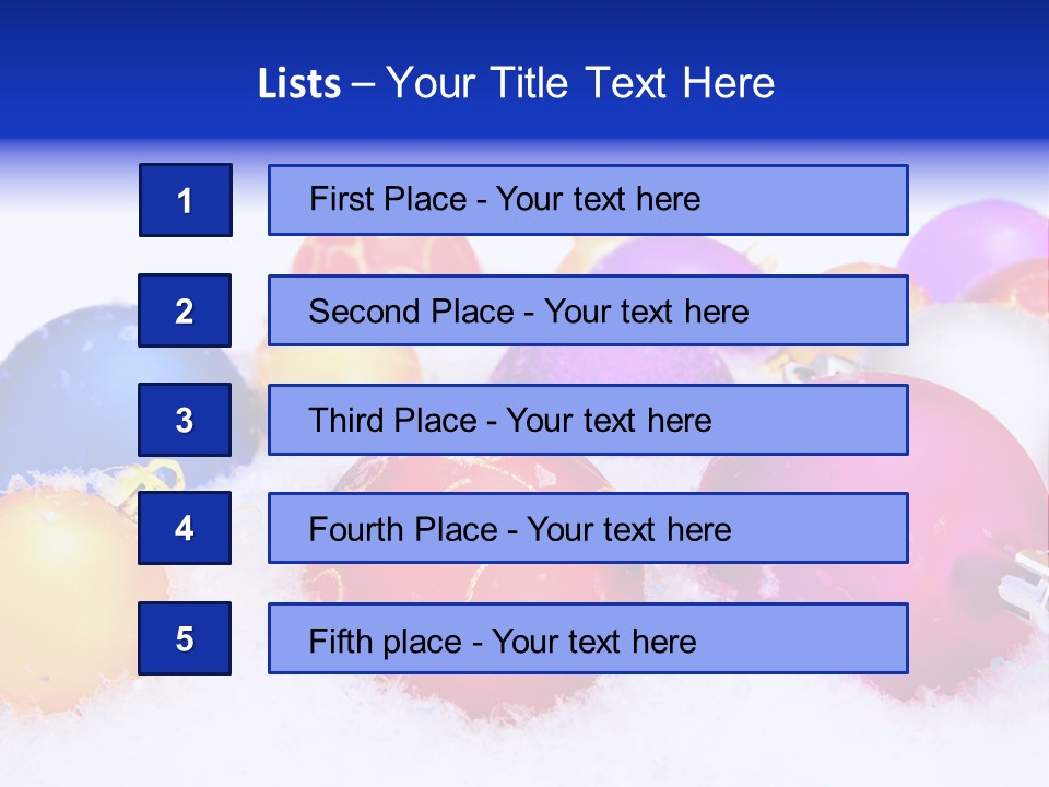 Festive White Background PowerPoint Template