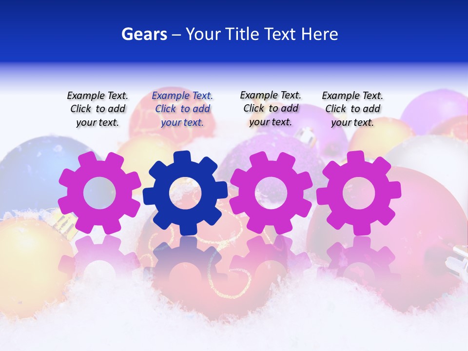 Festive White Background PowerPoint Template