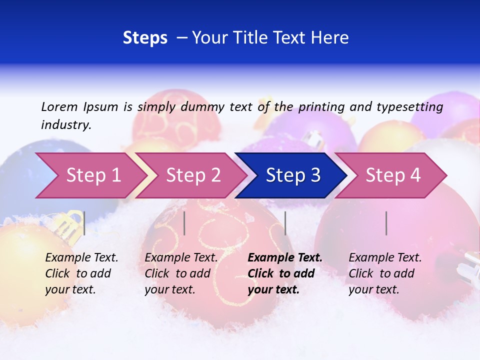 Festive White Background PowerPoint Template