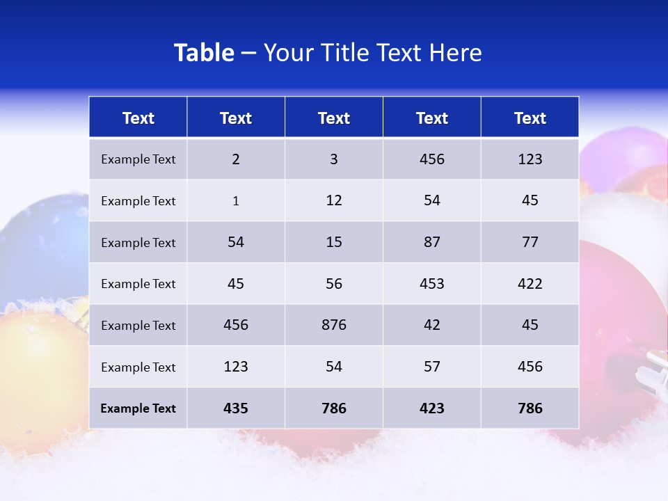 Festive White Background PowerPoint Template