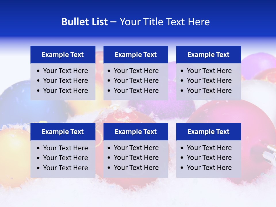 Festive White Background PowerPoint Template