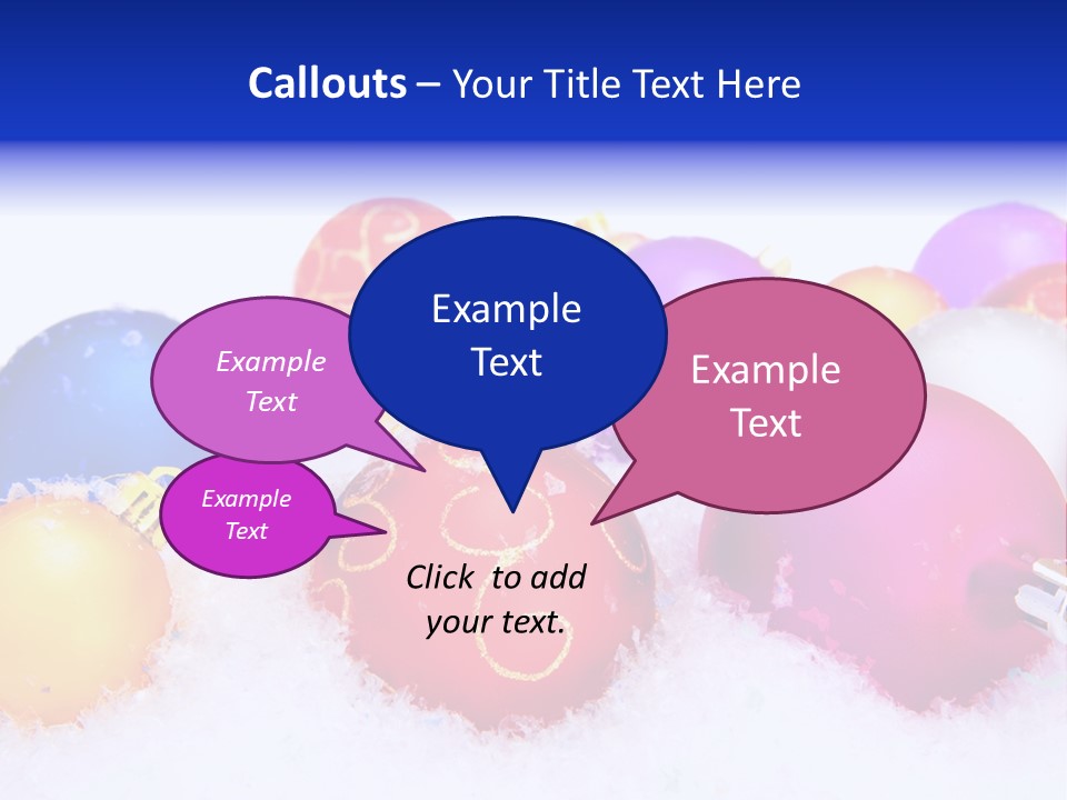 Festive White Background PowerPoint Template