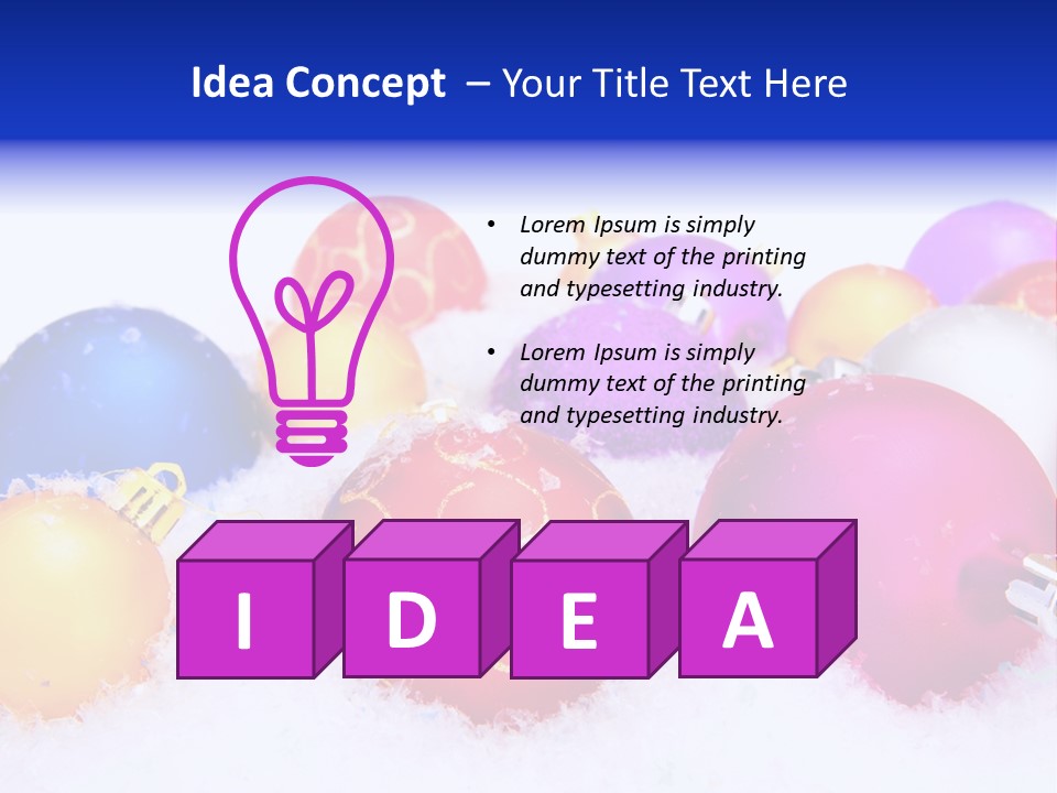 Festive White Background PowerPoint Template