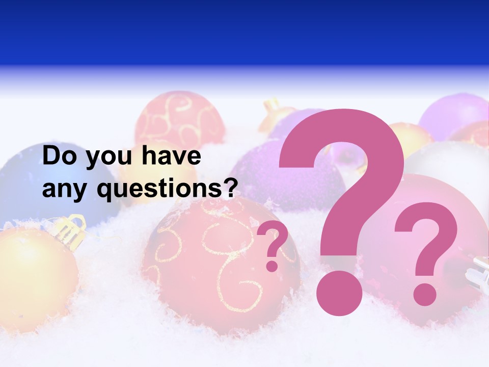 Festive White Background PowerPoint Template