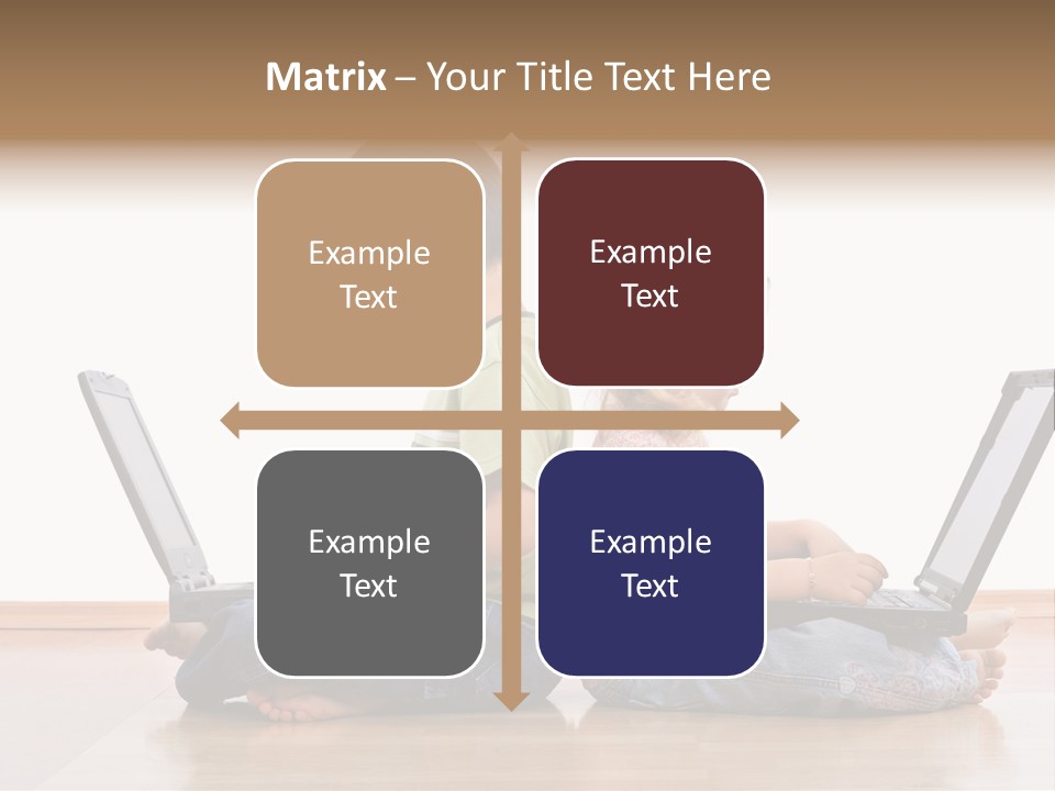 Notebook Kid Isolated PowerPoint Template