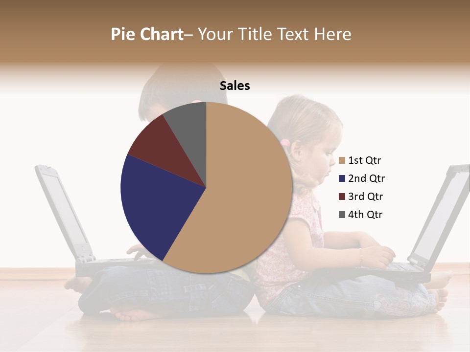 Notebook Kid Isolated PowerPoint Template