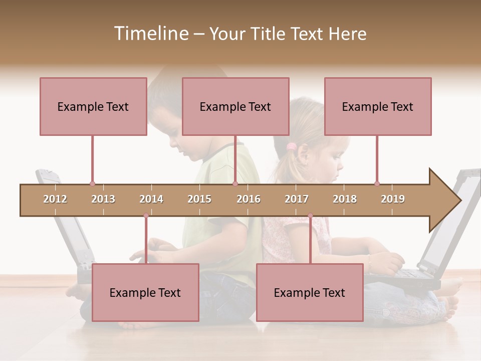 Notebook Kid Isolated PowerPoint Template