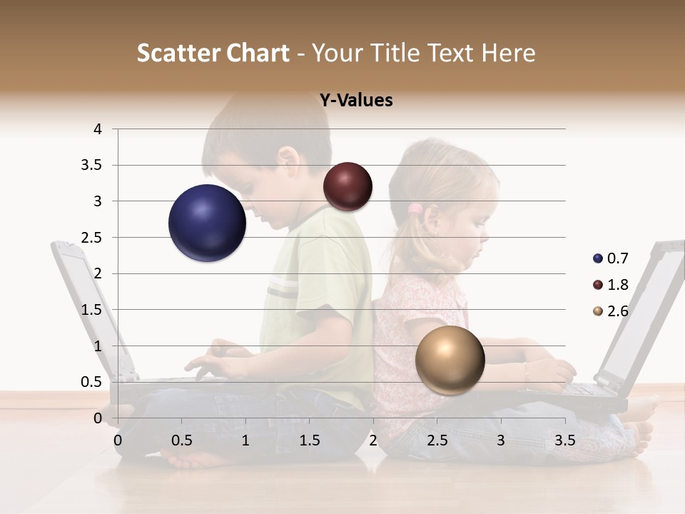 Notebook Kid Isolated PowerPoint Template