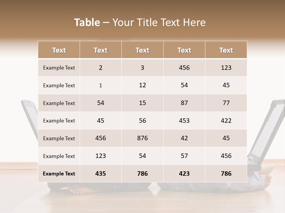 Notebook Kid Isolated PowerPoint Template