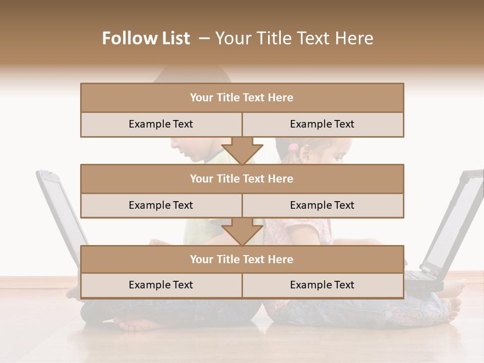 Notebook Kid Isolated PowerPoint Template