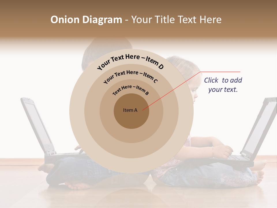 Notebook Kid Isolated PowerPoint Template