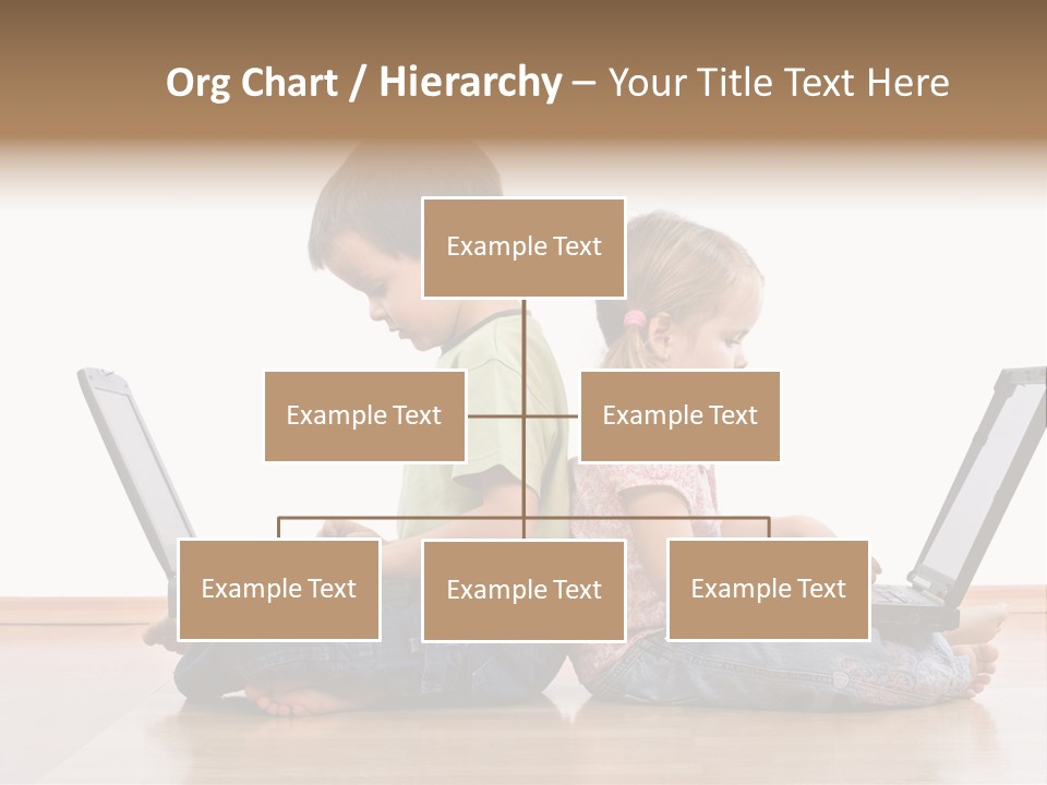 Notebook Kid Isolated PowerPoint Template