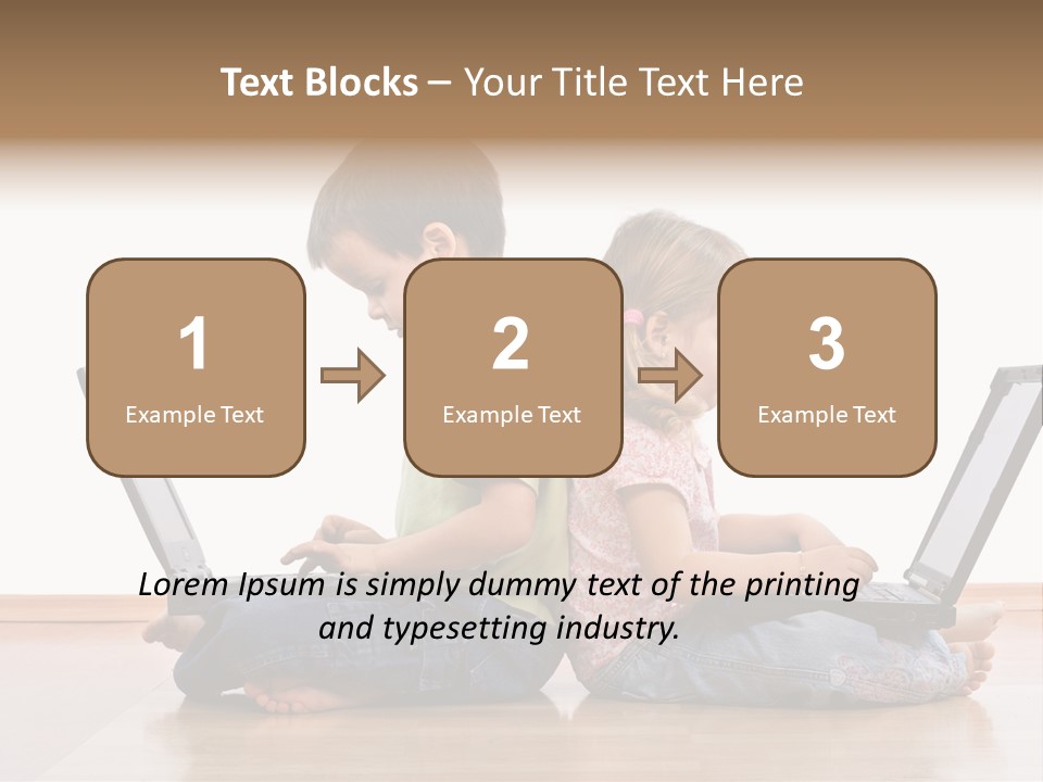 Notebook Kid Isolated PowerPoint Template