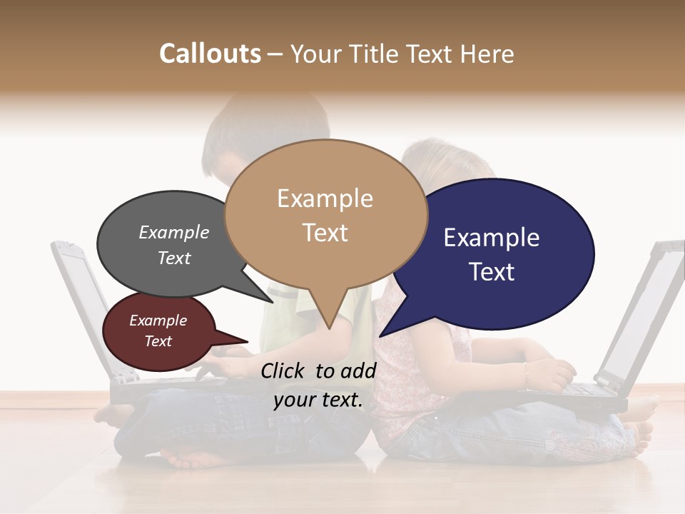 Notebook Kid Isolated PowerPoint Template