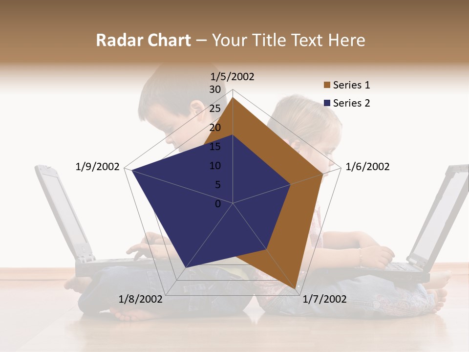 Notebook Kid Isolated PowerPoint Template