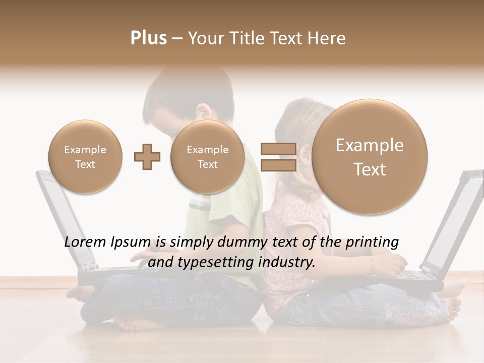 Notebook Kid Isolated PowerPoint Template