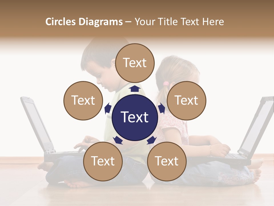 Notebook Kid Isolated PowerPoint Template