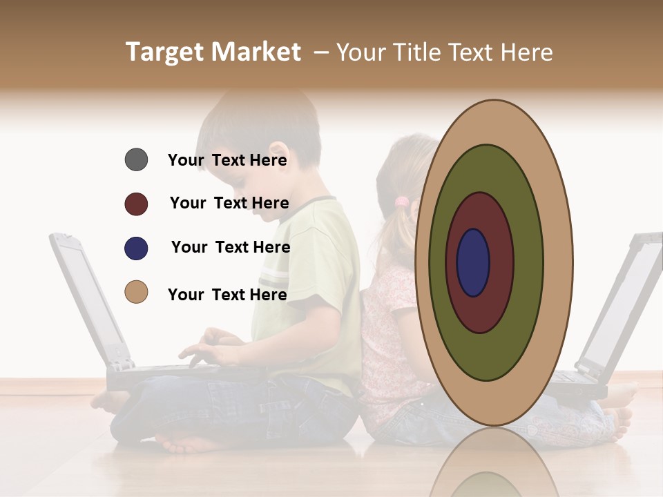 Notebook Kid Isolated PowerPoint Template