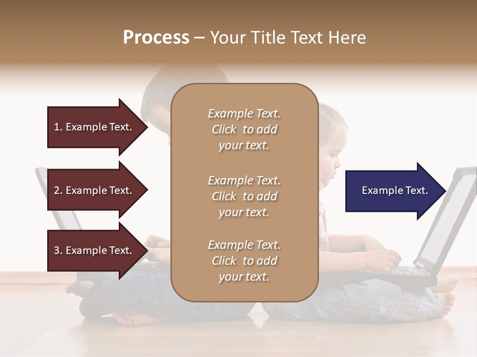 Notebook Kid Isolated PowerPoint Template