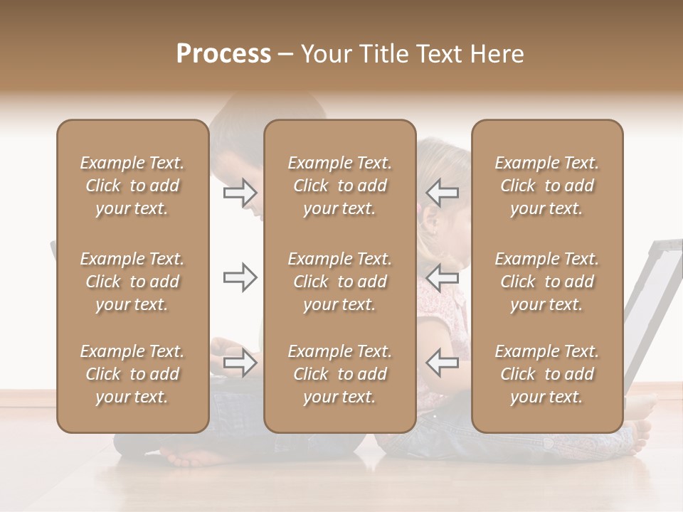 Notebook Kid Isolated PowerPoint Template