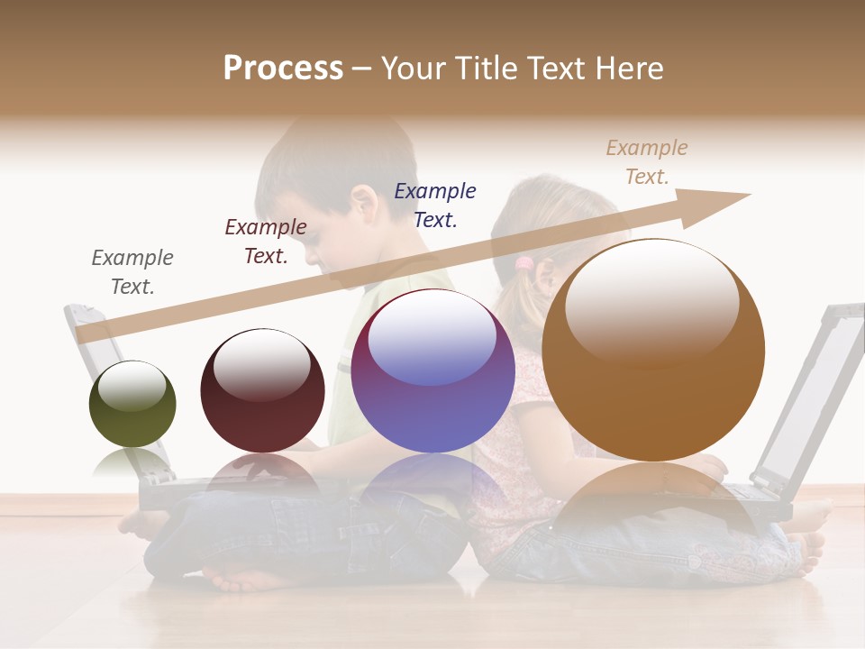 Notebook Kid Isolated PowerPoint Template