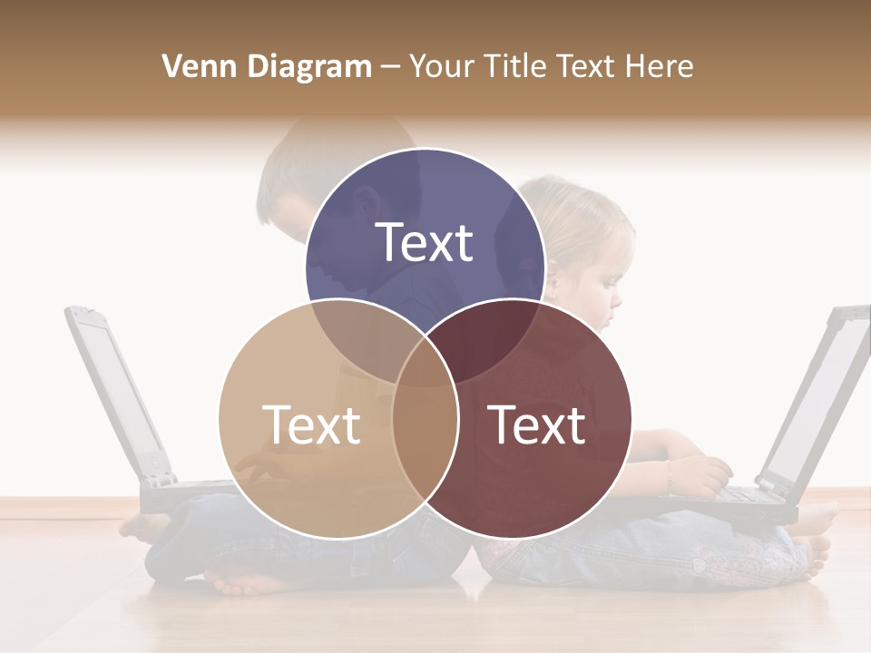 Notebook Kid Isolated PowerPoint Template