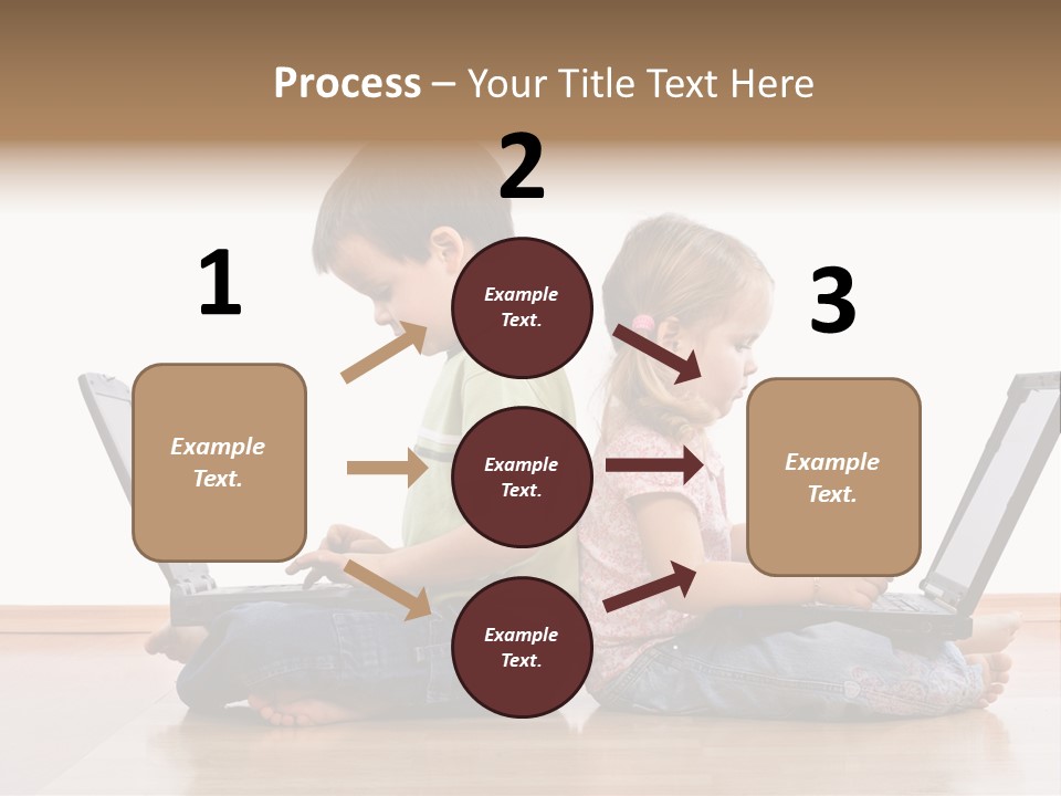 Notebook Kid Isolated PowerPoint Template