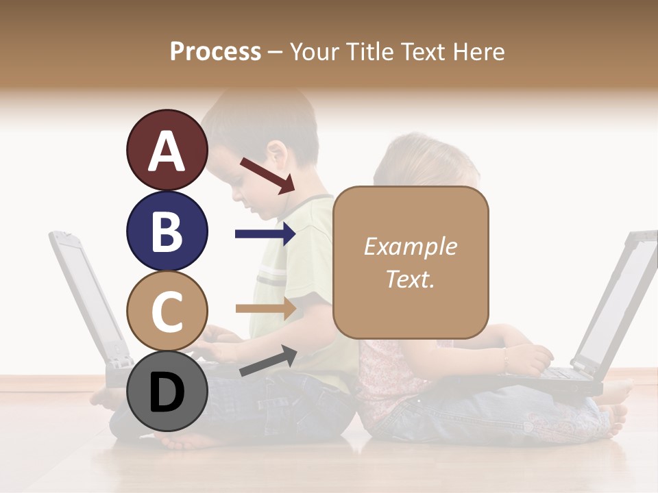 Notebook Kid Isolated PowerPoint Template