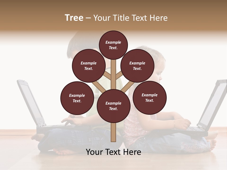 Notebook Kid Isolated PowerPoint Template