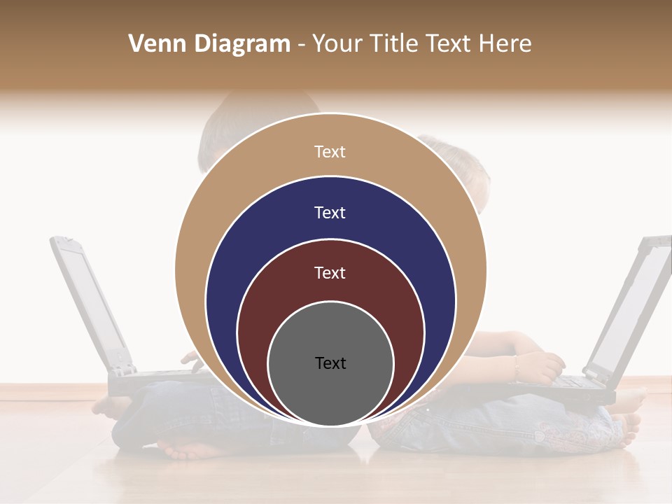Notebook Kid Isolated PowerPoint Template