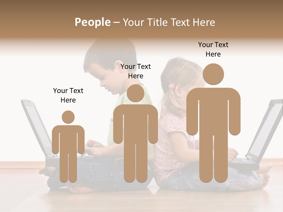 Notebook Kid Isolated PowerPoint Template