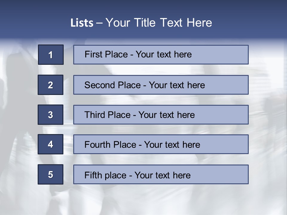 Communication Character Table PowerPoint Template