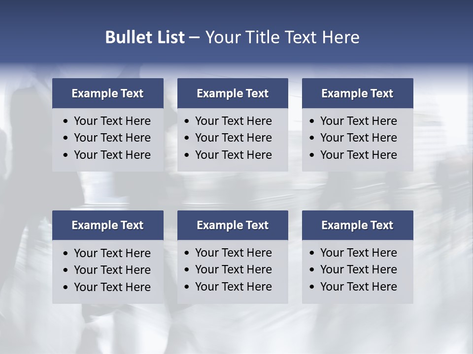 Communication Character Table PowerPoint Template