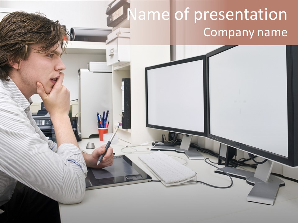 Board Human Corporation PowerPoint Template