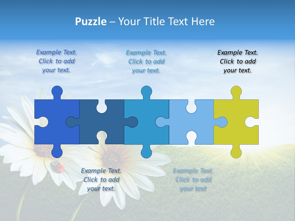 Grass Blue Lawn PowerPoint Template