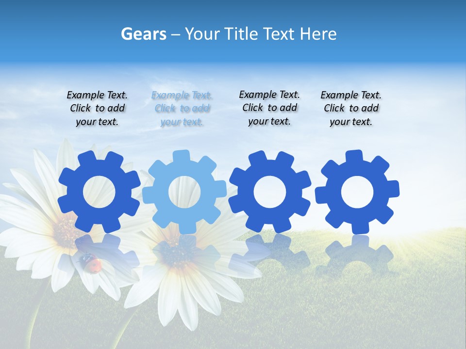 Grass Blue Lawn PowerPoint Template