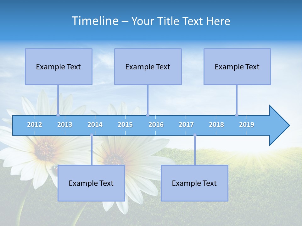 Grass Blue Lawn PowerPoint Template