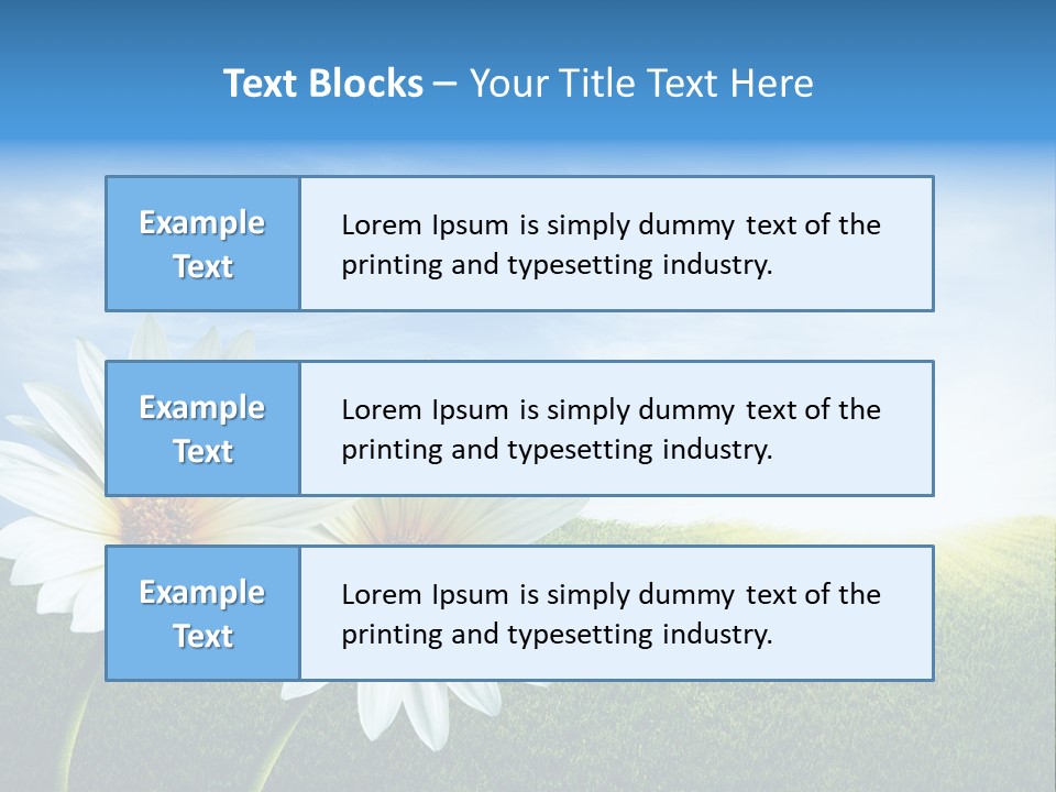 Grass Blue Lawn PowerPoint Template