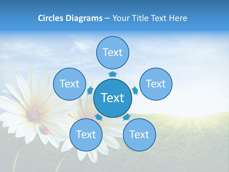 Grass Blue Lawn PowerPoint Template