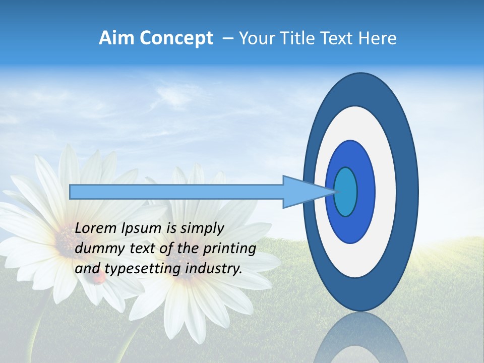 Grass Blue Lawn PowerPoint Template
