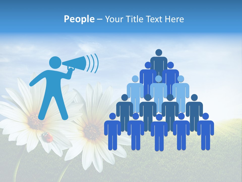 Grass Blue Lawn PowerPoint Template