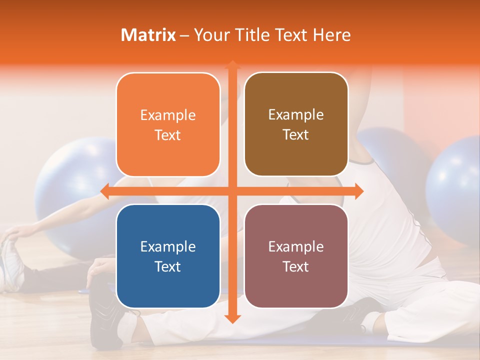 Stretching Discipline Close Up PowerPoint Template