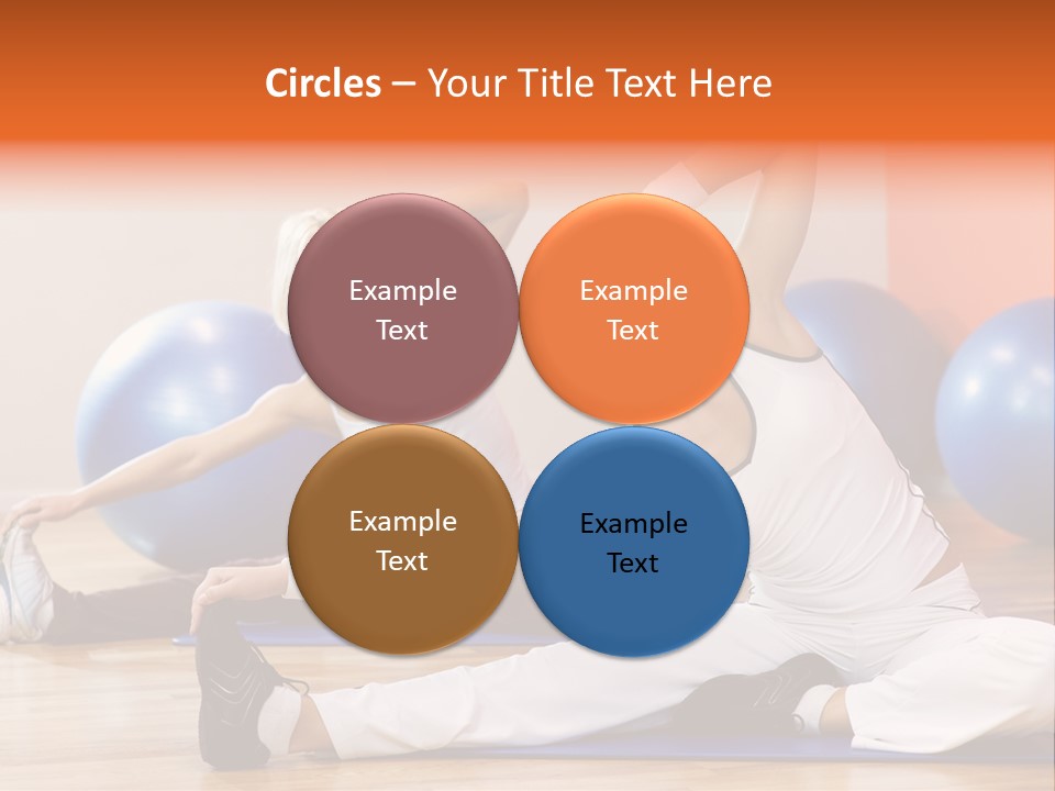 Stretching Discipline Close Up PowerPoint Template